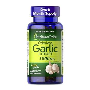 Odorless Garlic Supplement for Heart Health 250 Softgels