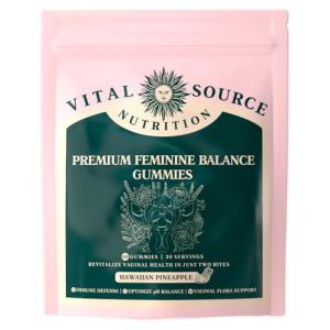 Vegan Feminine Balance Gummies - Hawaiian Pineapple 60ct