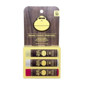 Vegan SPF 30 Lip Balm Variety Pack - 3 Flavors