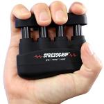 StressGrip Black - Hand Exerciser for Stress Relief
