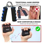 StressGrip Black - Hand Exerciser for Stress Relief