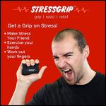 StressGrip Black - Hand Exerciser for Stress Relief