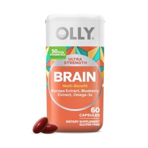 OLLY Ultra Strength Brain Softgels for Focus