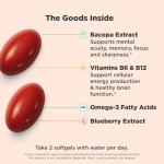 OLLY Ultra Strength Brain Softgels for Focus