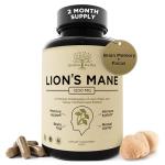 Lion’s Mane & Turkey Tail Mushroom Capsules, 1200 mg