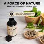 Lion’s Mane & Turkey Tail Mushroom Capsules, 1200 mg