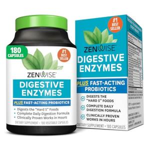 Zenwise Health Vegan Digestive Enzymes with Probiotics