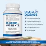 Arazo Nutrition Blood Sugar Support - 120 Herbal Pills