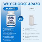 Arazo Nutrition Blood Sugar Support - 120 Herbal Pills