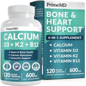 Vegan Calcium with Vitamin D3 & K2 Supplements