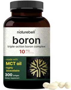 Boron 10mg Softgels with MCT Oil for Support