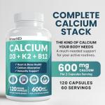 Vegan Calcium with Vitamin D3 & K2 Supplements