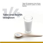 Calcium Magnesium Powder for Bone Health - 8 oz