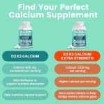 Vegan Calcium with Vitamin D3 & K2 Supplements