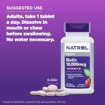 Natrol Biotin 10000mcg Supplement for Healthy Hair