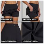 Women's Athletic Vegan Skorts with Pockets