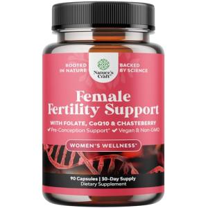 Vegan Fertility Supplements for Women - 90 Count