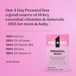 Prenatal Vitamins with Folic Acid and DHA, 30 Ct