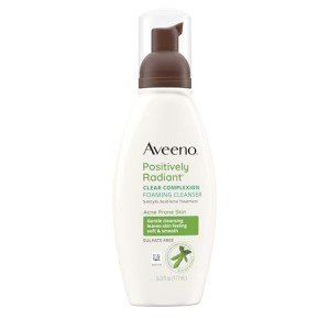 Aveeno Foaming Oil-Free Facial Cleanser for Acne