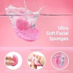50 Compressed Vegan Facial Sponges for Cleansing