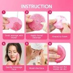 50 Compressed Vegan Facial Sponges for Cleansing