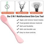 Dual-Function Silicone Facial Cleansing and Mask Brush