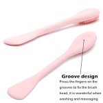 Dual-Function Silicone Facial Cleansing and Mask Brush