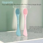 Dual-Function Silicone Facial Cleansing and Mask Brush