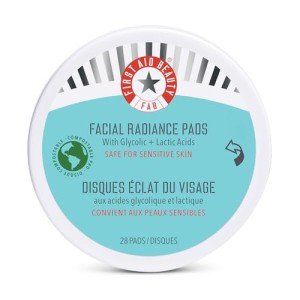 Facial Radiance Exfoliating Pads – Vegan AHA Care