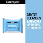 Neutrogena Makeup Remover Wipes Singles, Individually Wrapped Face Wipes, Daily Facial Cleanser Towelettes, Gently Removes Oil & Makeup, Alcohol-Free Makeup Wipes, 20 ct