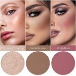 FOCALLURE 3-in-1 Vegan Blush & Highlighter Palette