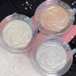 Vegan Pearl White Silver Face Highlighter Palette