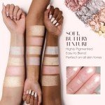 Vegan Highlighter Palette with Mirror - 4 Shades