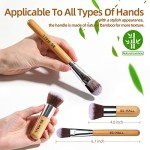 Vegan Bamboo Makeup Brush Set with Organizer