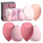 Makeup Sponge Set with Storage Case - 7 Pcs