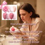 Makeup Sponge Set with Storage Case - 7 Pcs