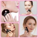 6 Pcs Velour Triangle Makeup Puffs - Black