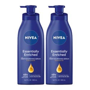 NIVEA Enriched Body Lotion for Dry Skin, 2-Pack