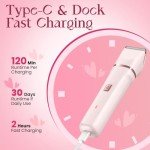 Painless Bikini Trimmer for Smooth Skin - Pink