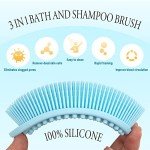 3 Pack Vegan Silicone Body Scrubber Set