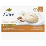 Dove Vegan Shea Butter Beauty Bar Soap, 8 Pack