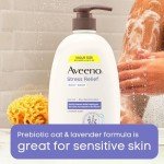 Aveeno Stress Relief Vegan Body Wash with Lavender