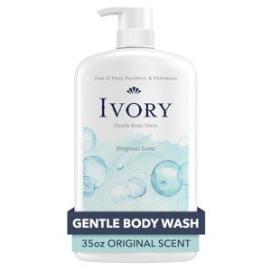 Ivory Vegan Body Wash - Gentle & Scented, 35 oz