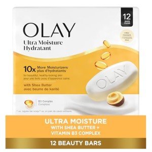 Olay Ultra Moisture Vegan Beauty Bar, 12-Pack