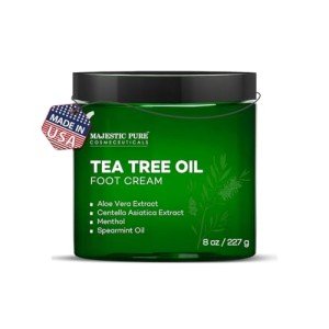Majestic Pure Vegan Tea Tree Foot Cream 8 oz
