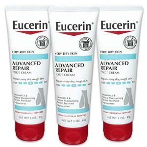Eucerin Unscented Vegan Foot Repair Cream, 3 Oz