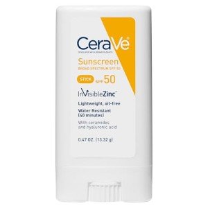 CeraVe SPF 50 Mineral Sunscreen Stick, Fragrance Free