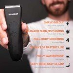 Vegan-Friendly Men's Body & Groin Hair Trimmer