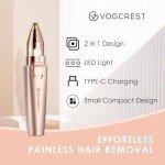 Vegan Eyebrow & Facial Hair Trimmer with Light