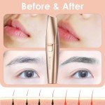 Vegan Eyebrow & Facial Hair Trimmer with Light